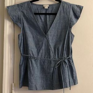 Jcrew factory chambray blouse